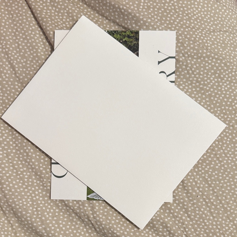 White Blank Cardstock